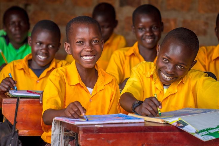 Students learning in a classroom supported by the Sekondi Education Fund